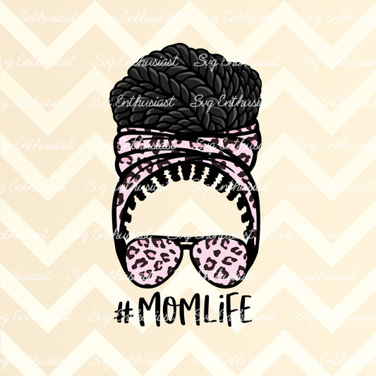 Mom life African American PNG sublimation