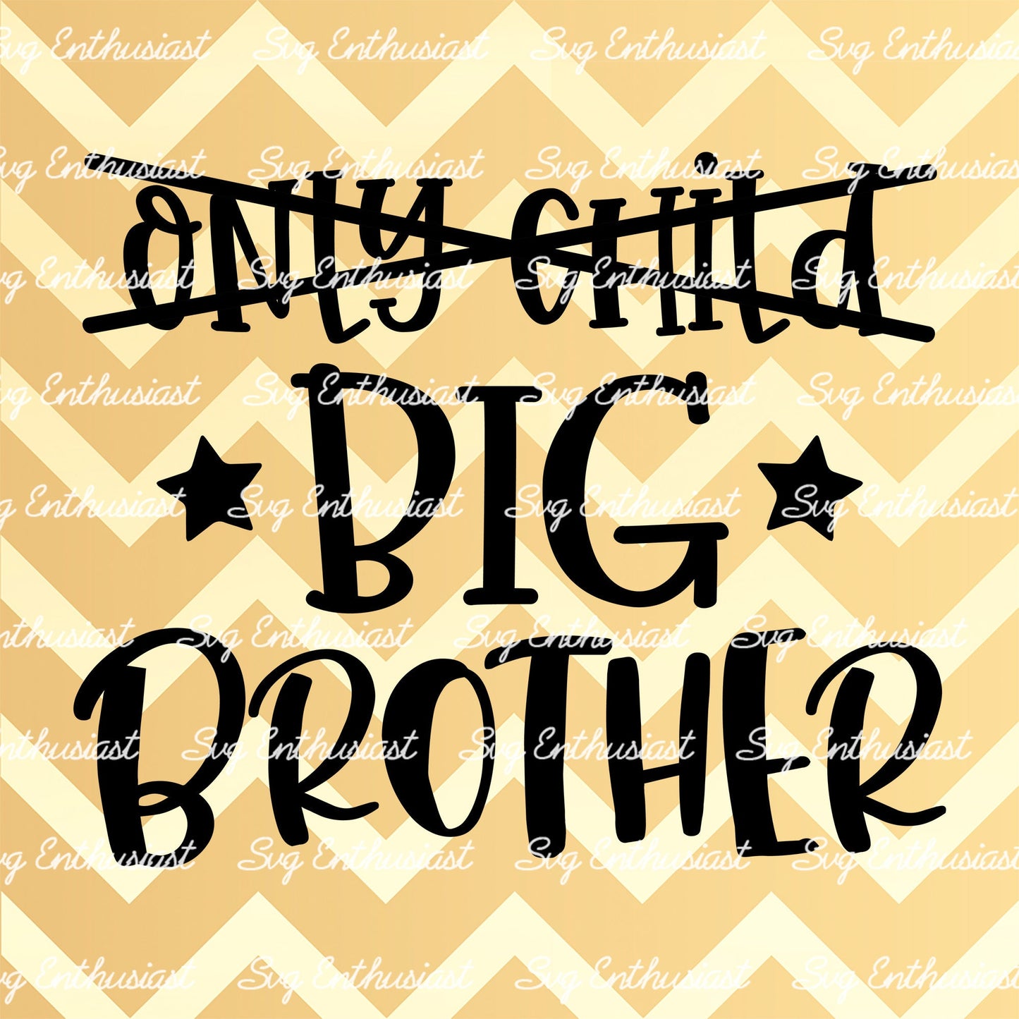 Only child - Big brother SVG