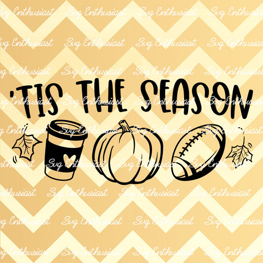 Tis the season SVG PNG DXF