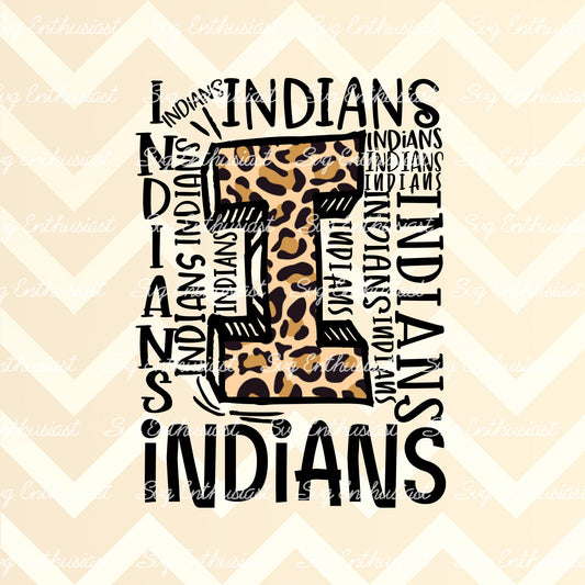 Indians Typography PNG sublimation