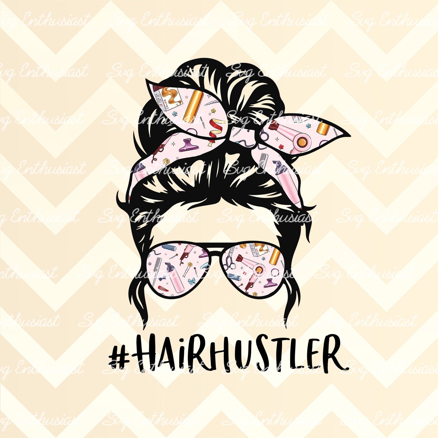 Hair hustler PNG sublimation