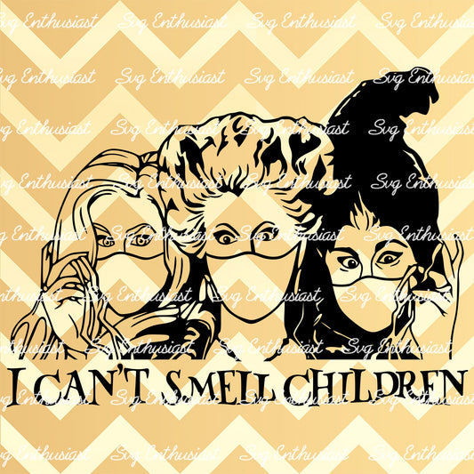 I can't smell children SVG PNG DXF