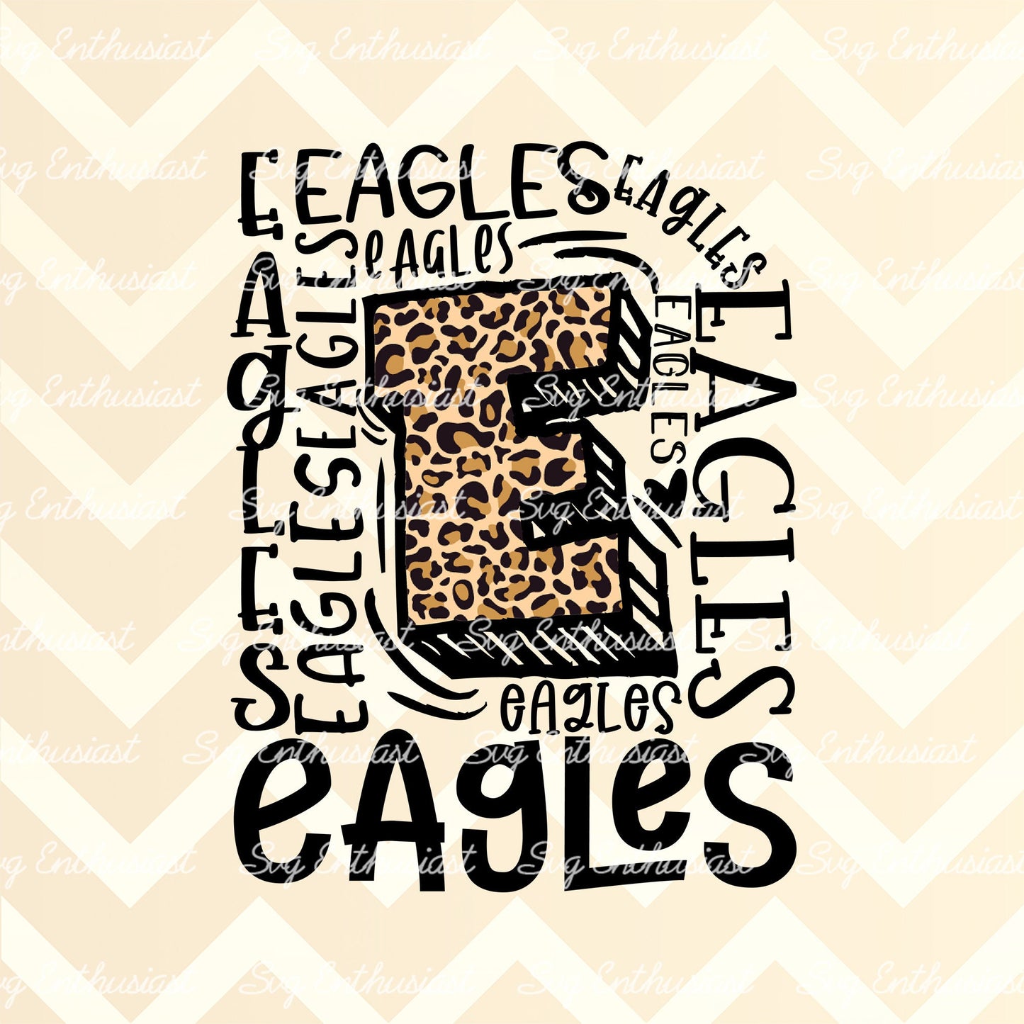 Eagles Typography PNG sublimation