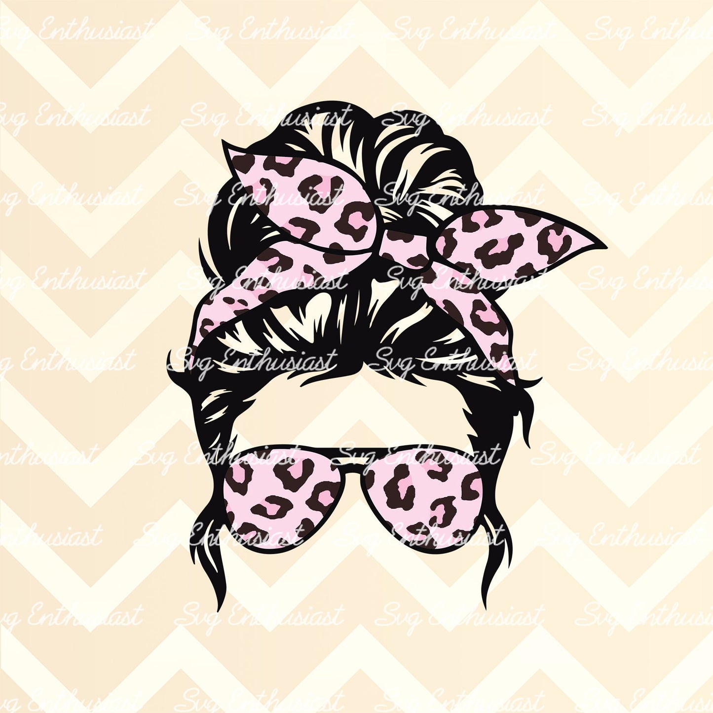 Pink leopard Mom life Skull PNG sublimation