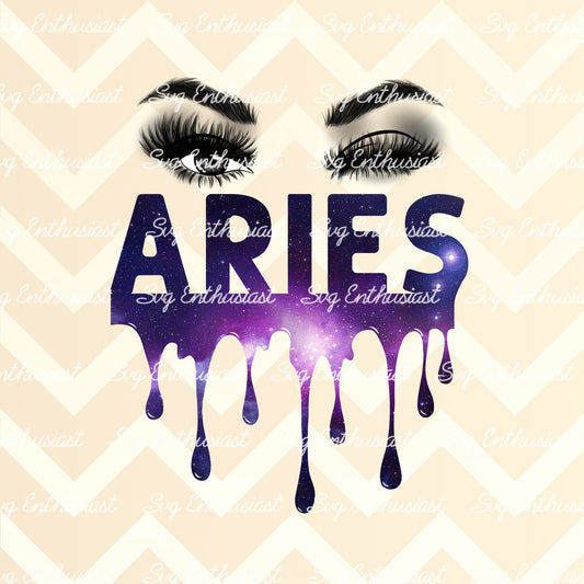 Aries drip galaxy PNG sublimation