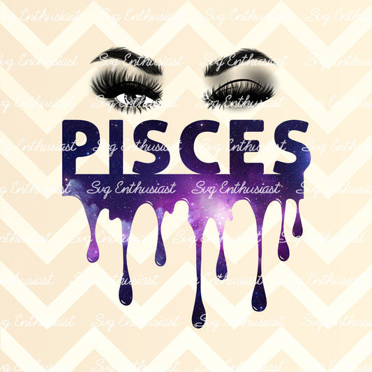 Pisces drip PNG sublimation