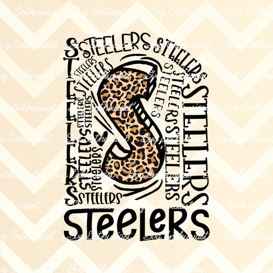 Steelers Typography PNG sublimation