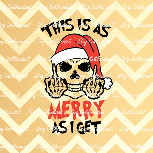 This is as merry as i get SVG PNG DXF