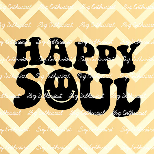 Happy soul smile face SVG PNG DXF