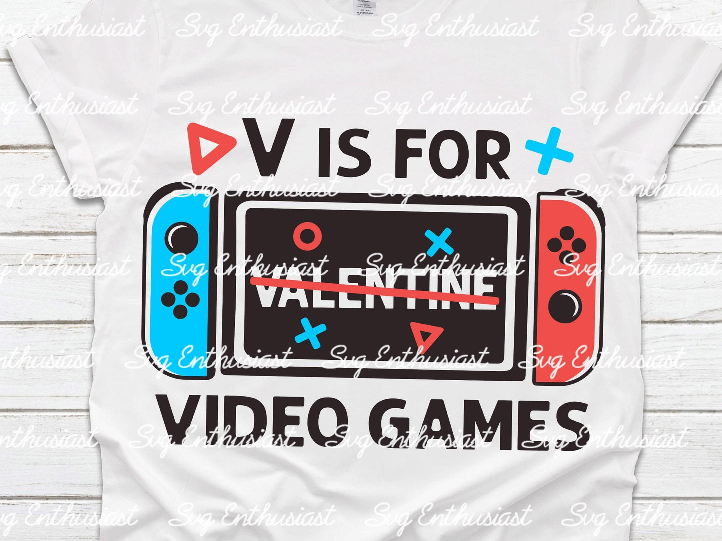 V is for video games SVG PNG DXF