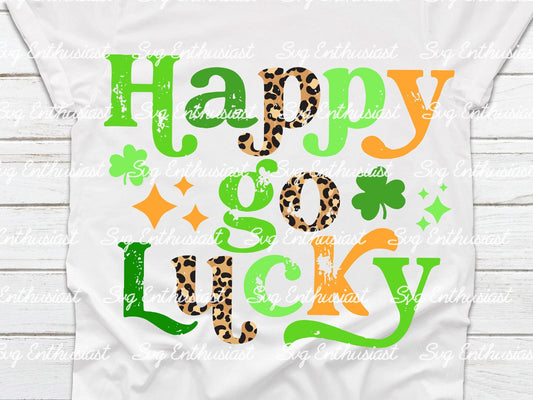 Happy go lucky PNG, St Patrick sublimation