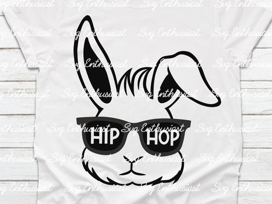 Hip Hop Bunny SVG PNG DXF