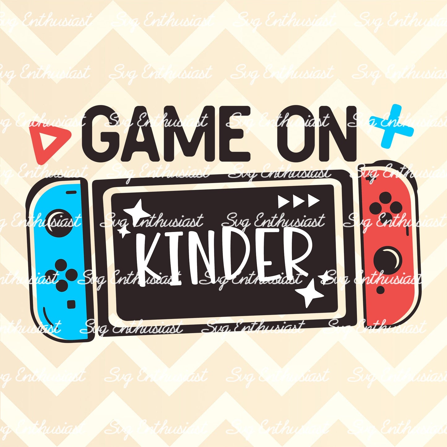 Game on Kinder SVG PNG DXF