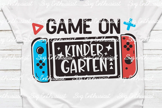 Game on Kindergarten SVG PNG DXF