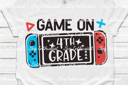 Game on 4th Grade SVG PNG DXF