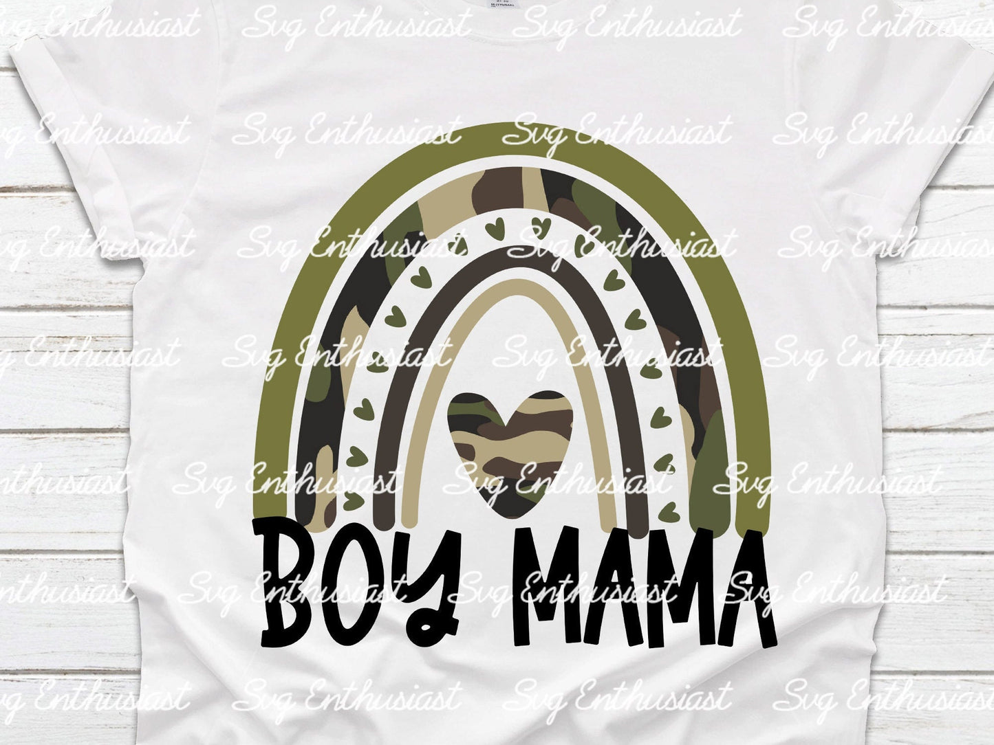 Boy mama camo rainbow PNG sublimation