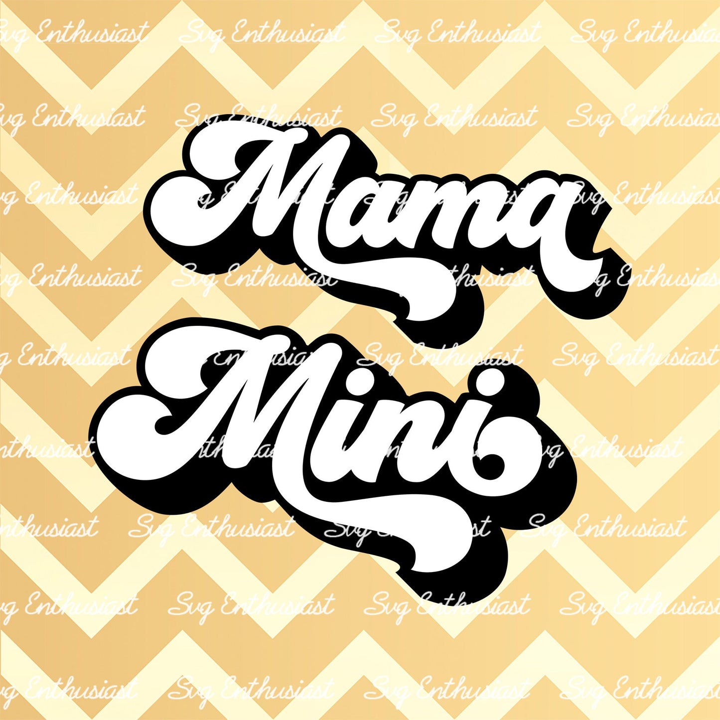 Groovy mama mini SVG PNG DXF