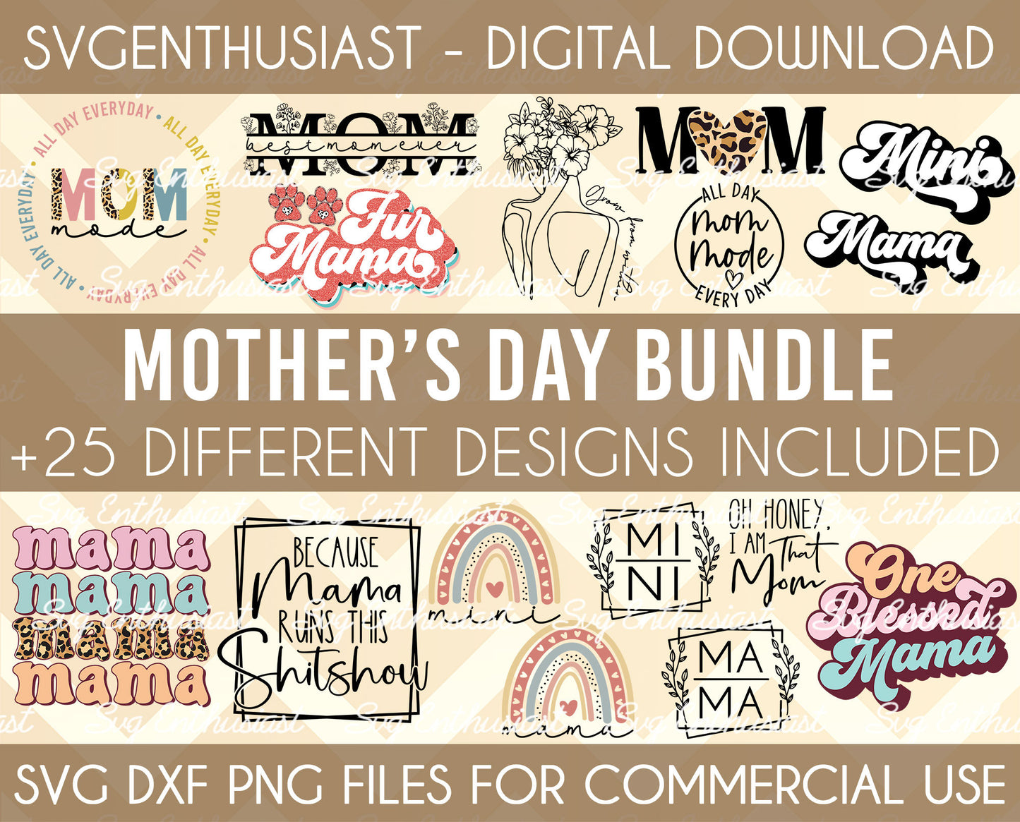 Mother's day bundle SVG PNG DXF