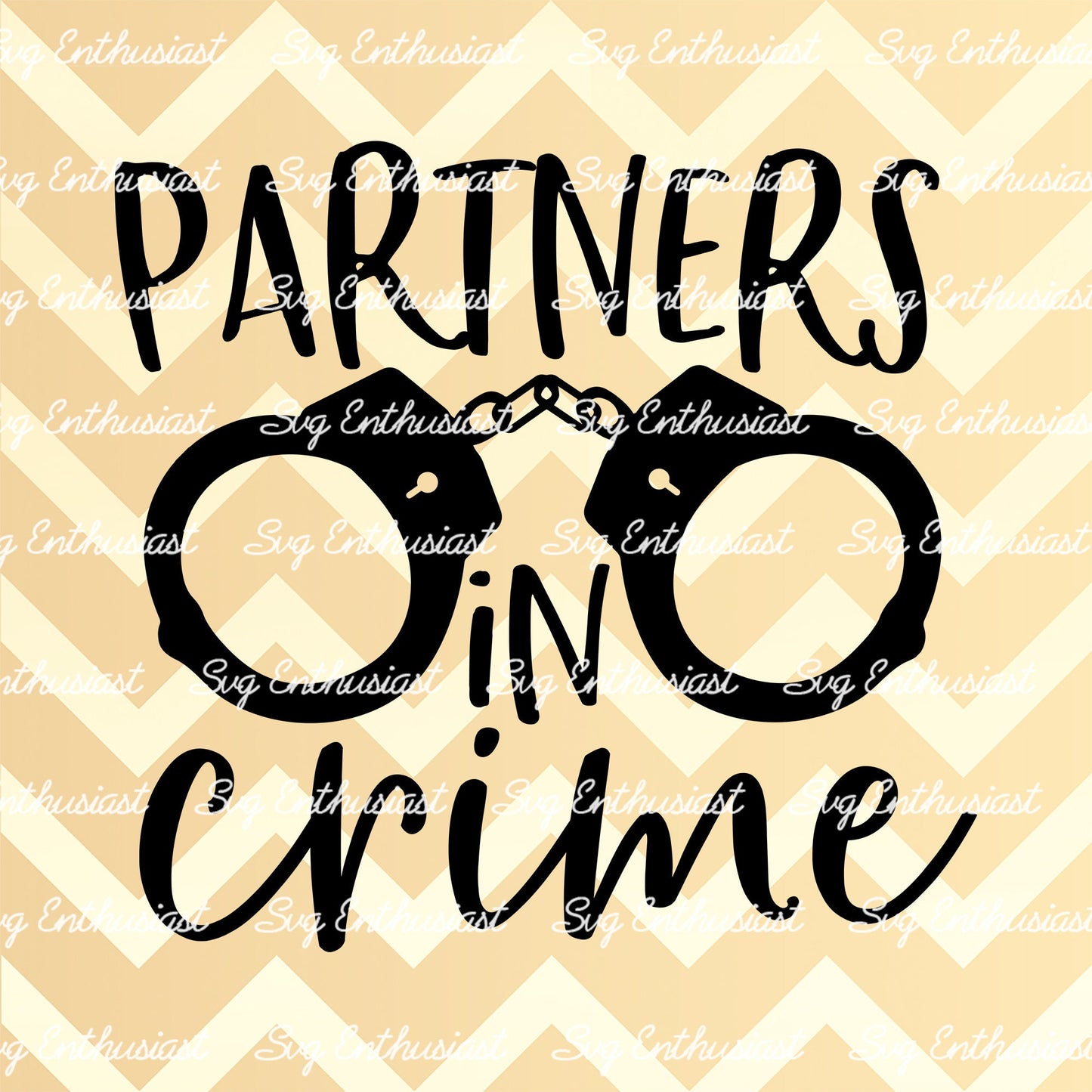 Partners in crime SVG PNG DXF