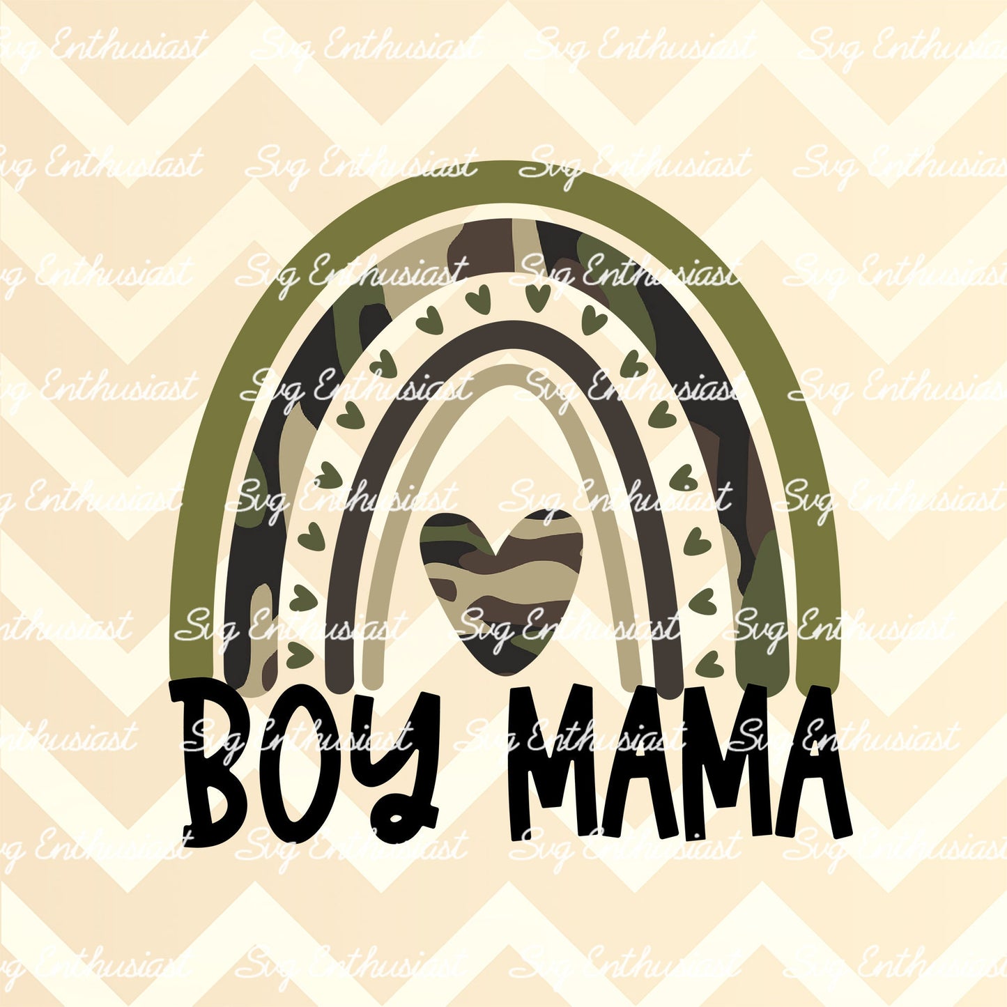 Boy mama camo rainbow PNG sublimation