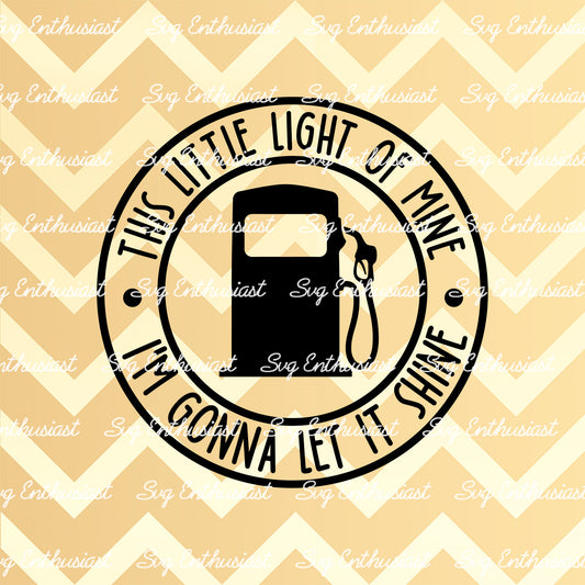 This little light of mine I'm gonna let it shine SVG PNG DXF