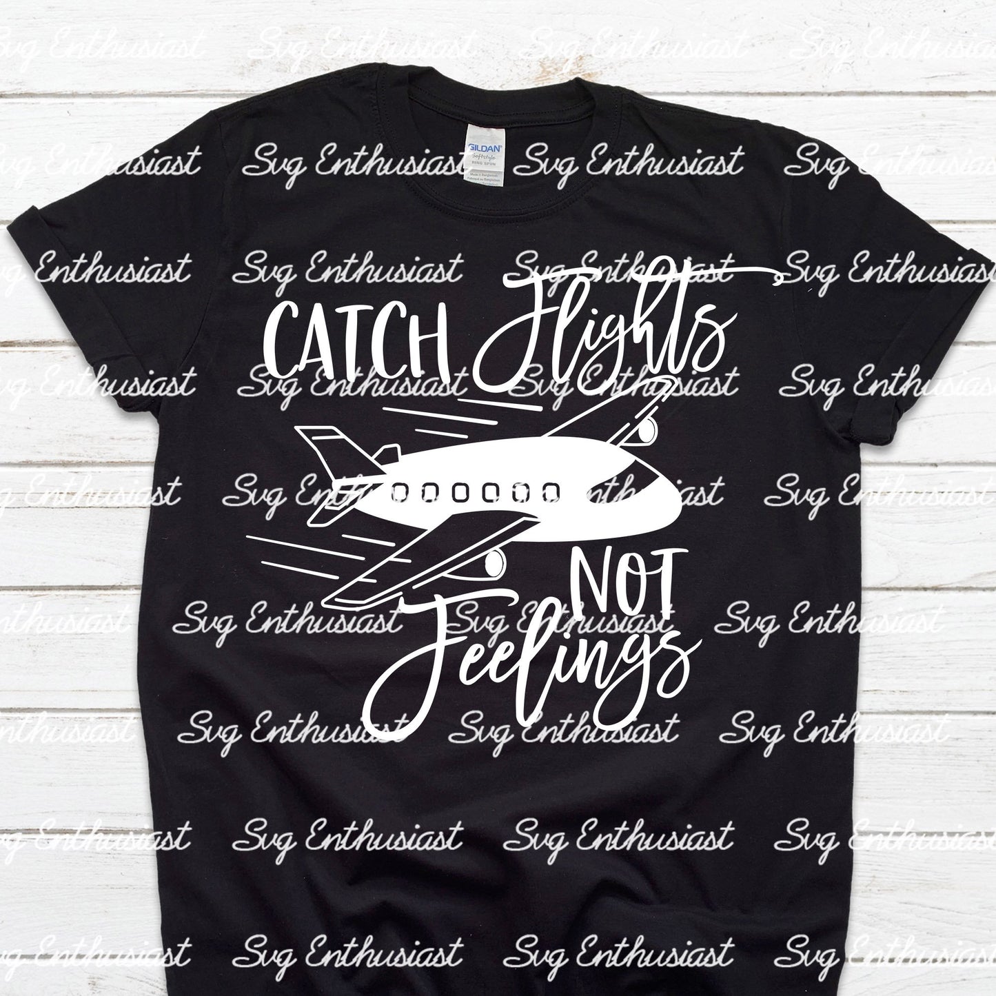 Catch flights not feelings SVG PNG DXF