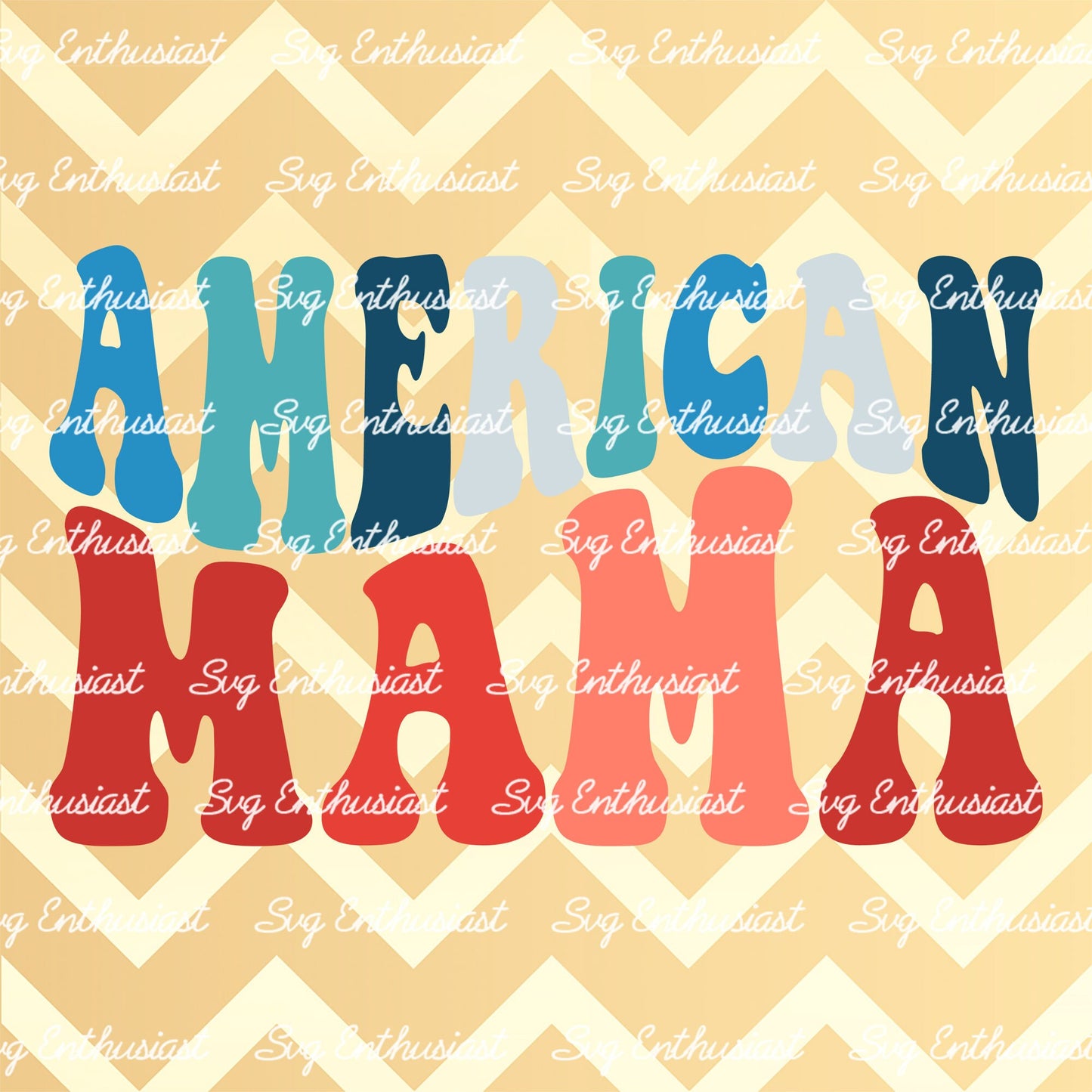 American mama 4th of July SVG PNG DXF