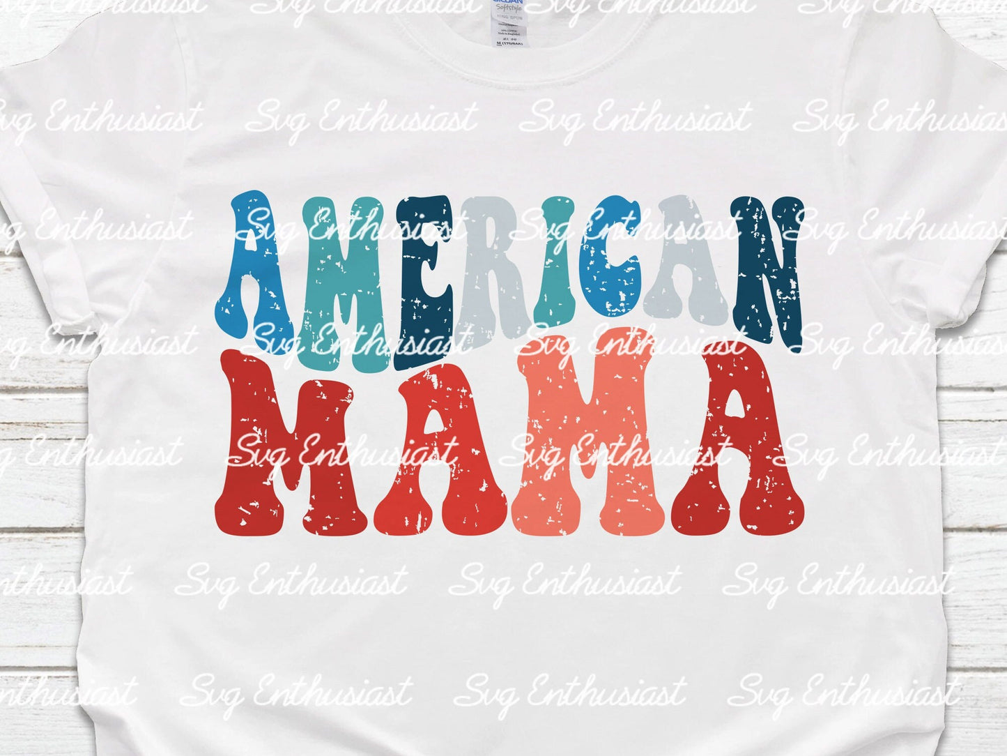 American mama 4th of July SVG PNG DXF