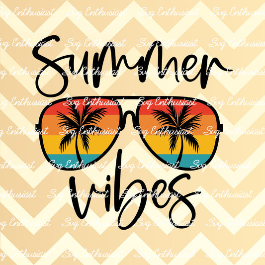 Summer vibes SVG PNG DXF