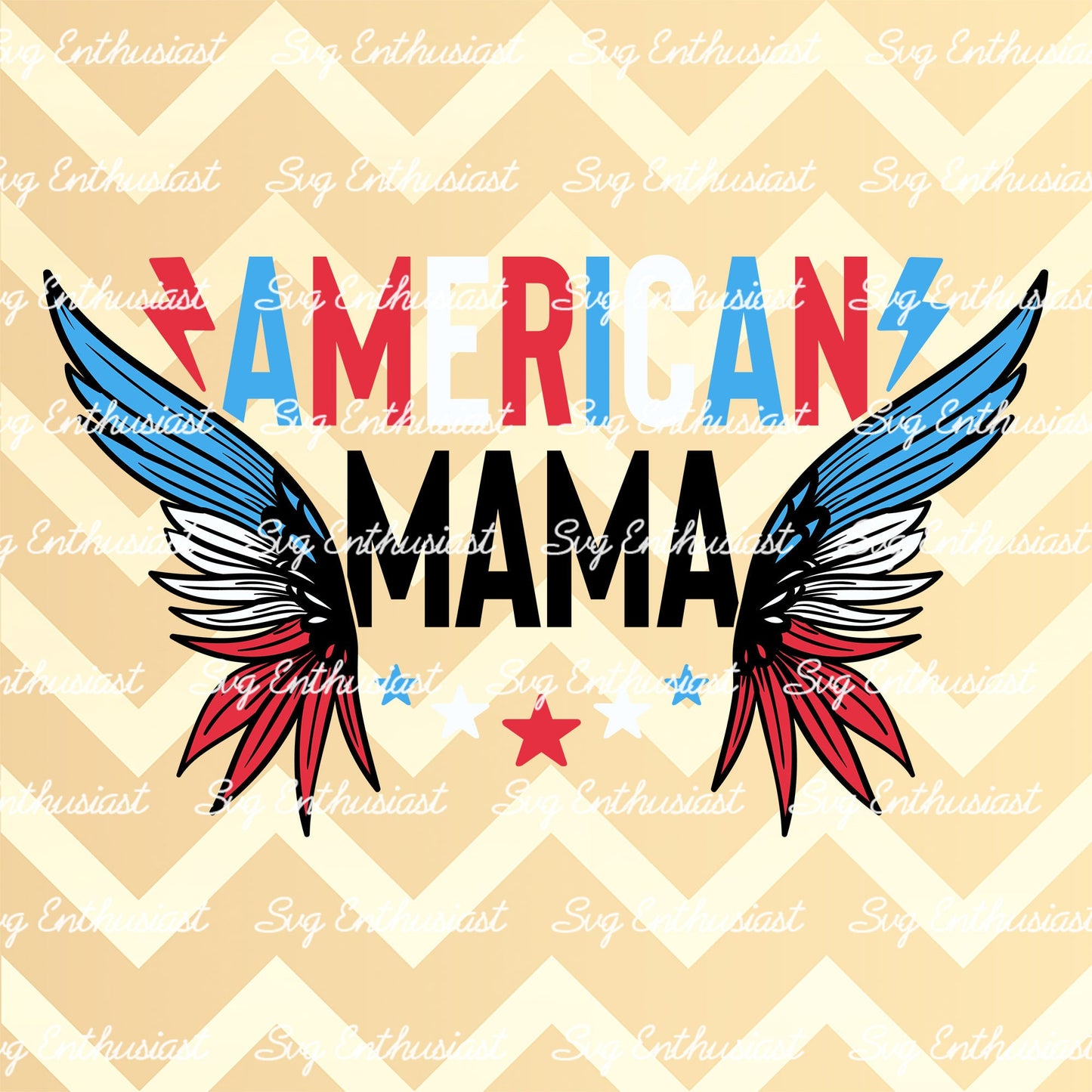 American mama 4th of July SVG PNG DXF