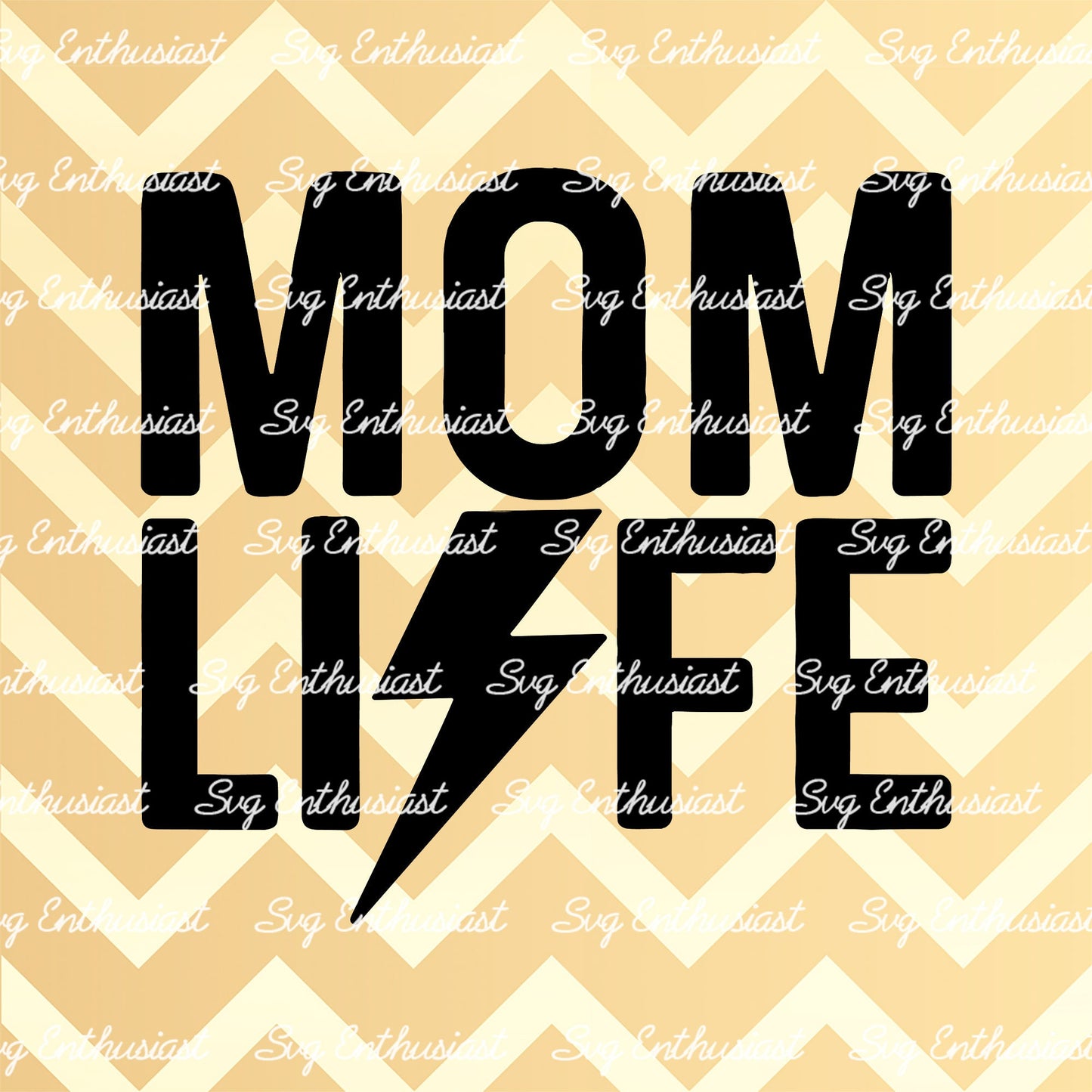 Mom life lightning bolt SVG PNG DXF