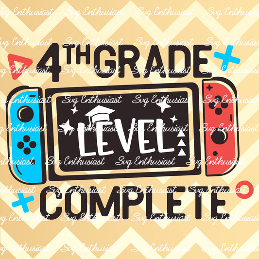 4th Grade level complete SVG PNG DXF