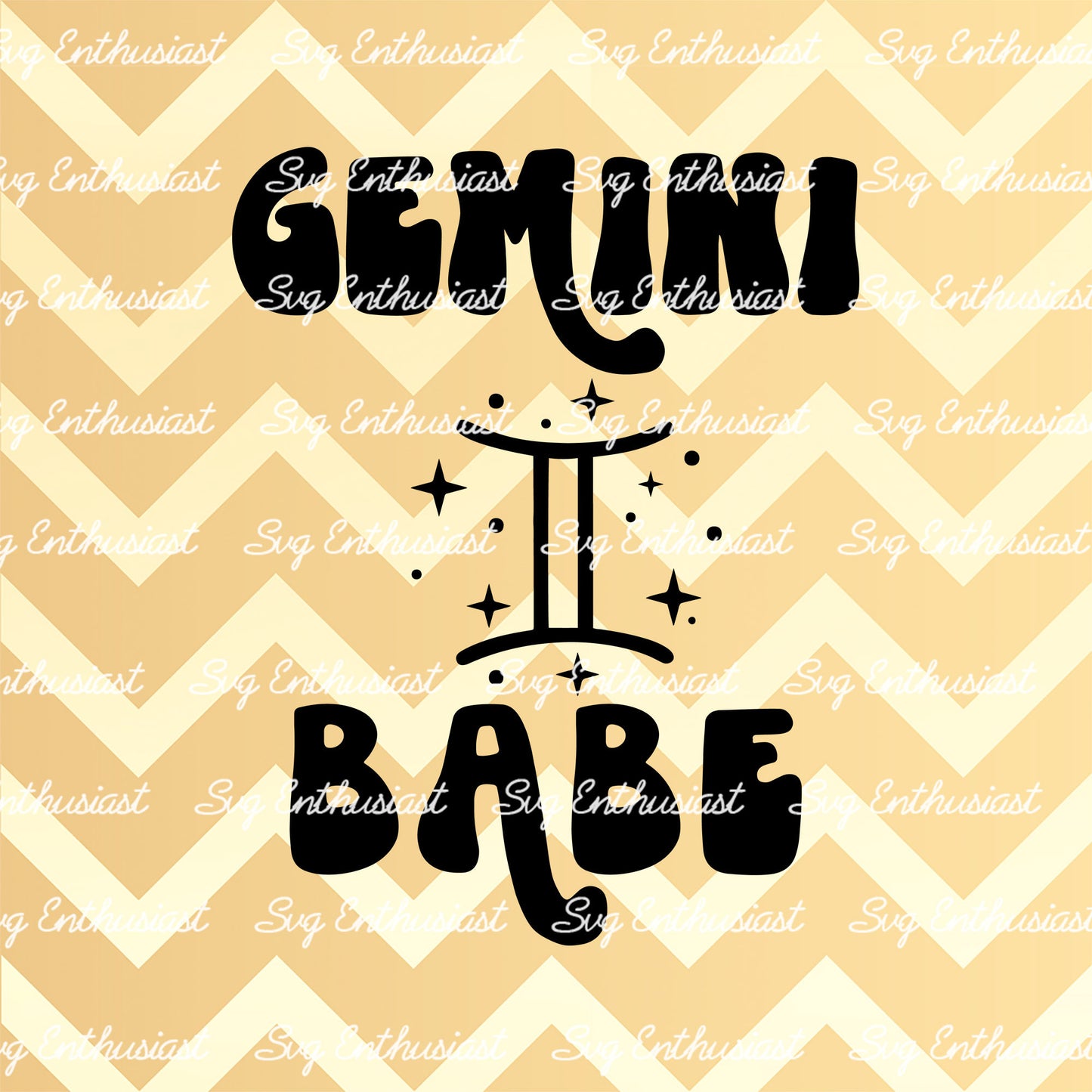 Gemini babe SVG PNG DXF