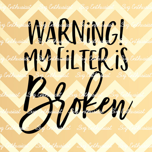 Warning my filter is broken SVG PNG DXF