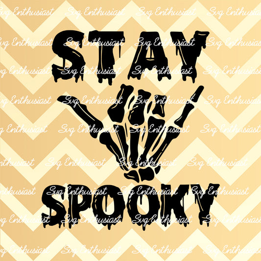 Stay spooky SVG PNG DXF