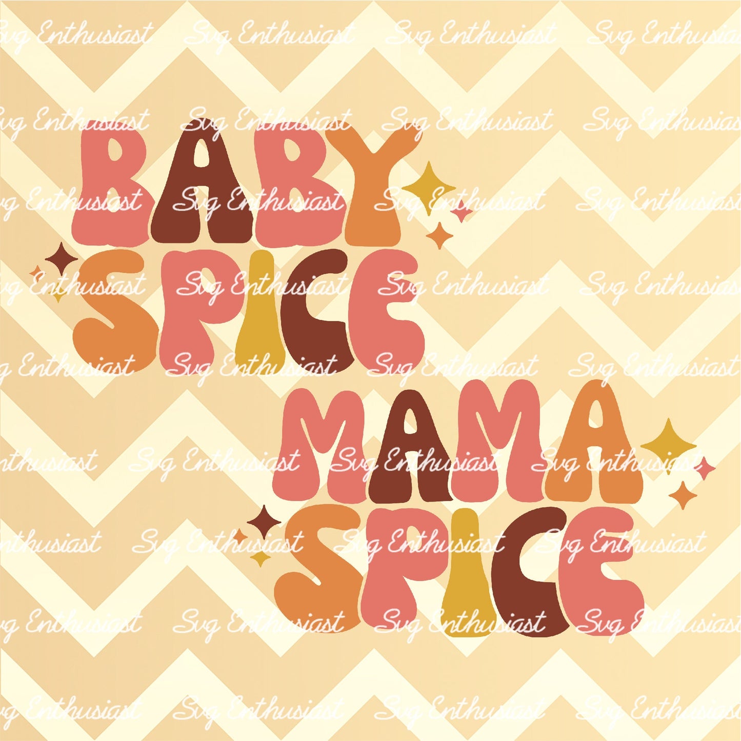 Mama spice - Baby spice SVG PNG DXF