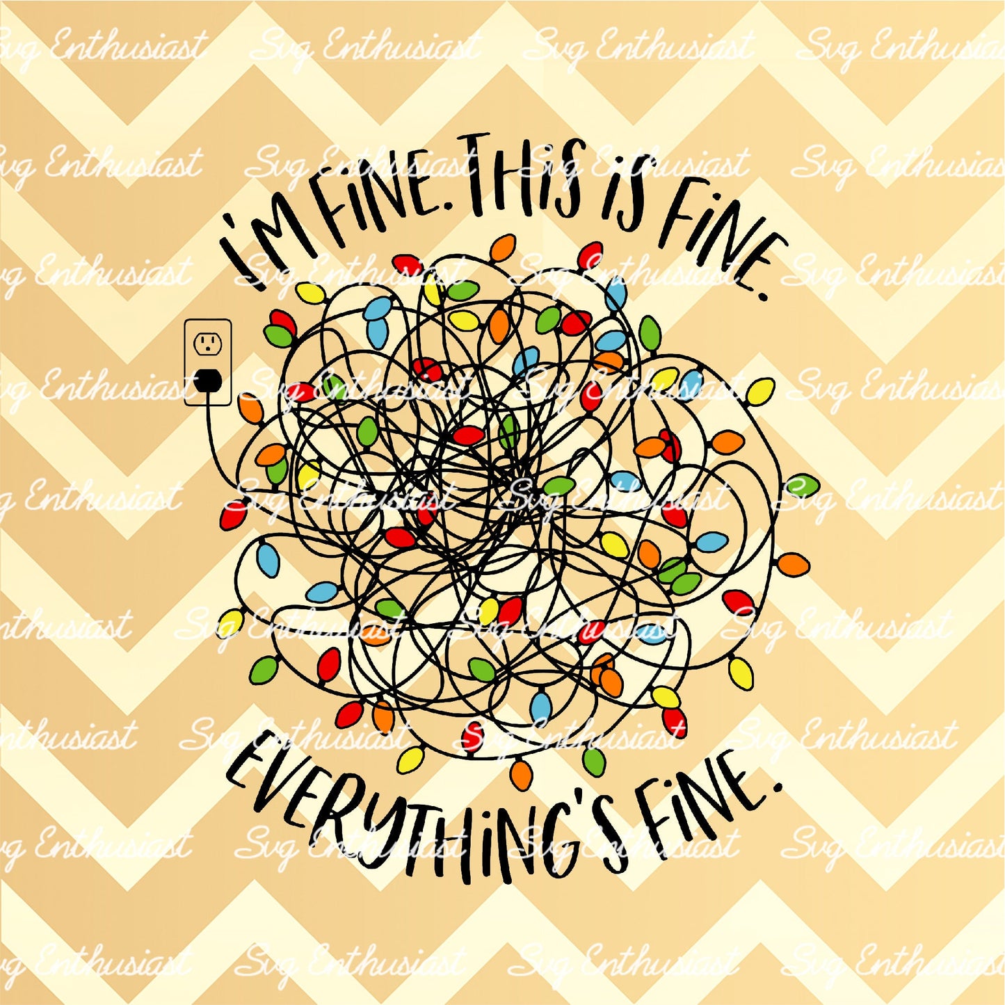 I'm fine this is fine everything's fine SVG PNG DXF