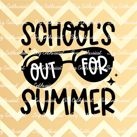 School's out for summer SVG PNG DXF