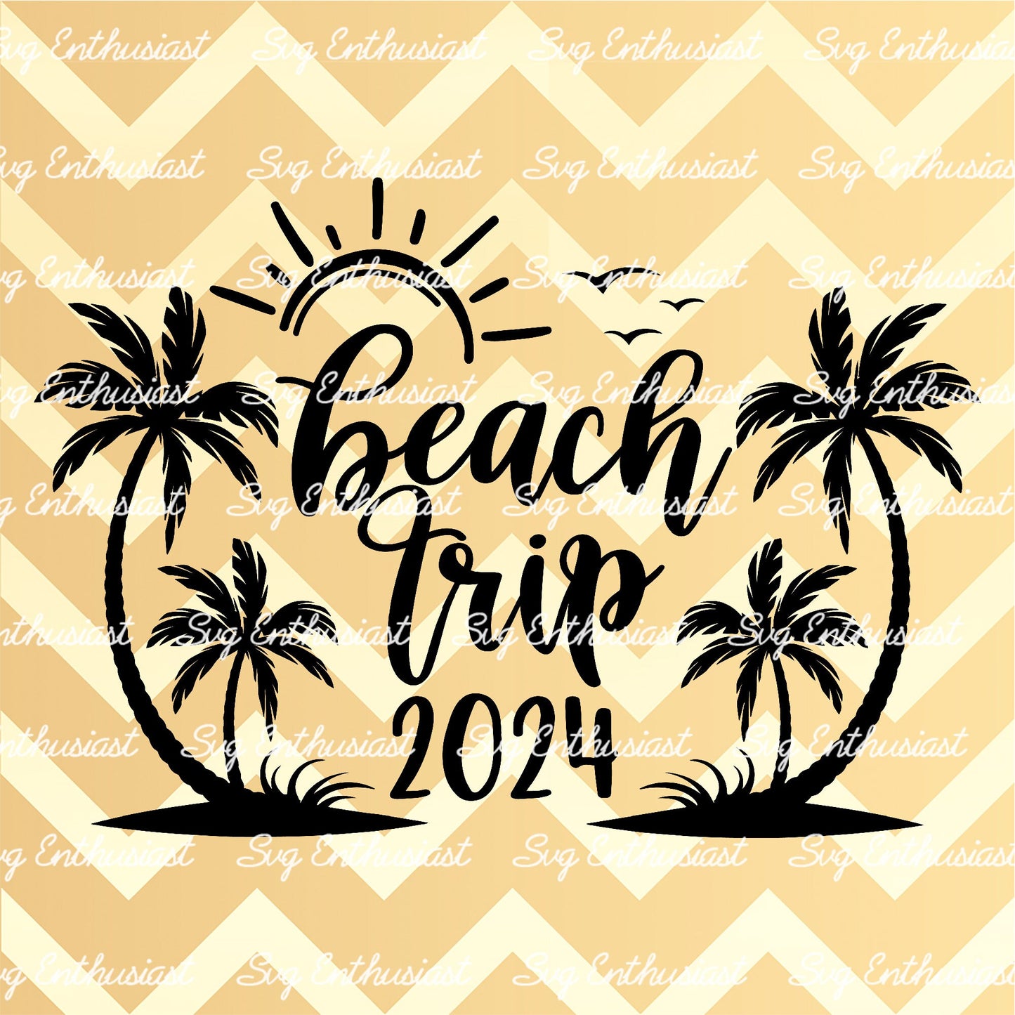 Beach trip 2025 SVG PNG DXF