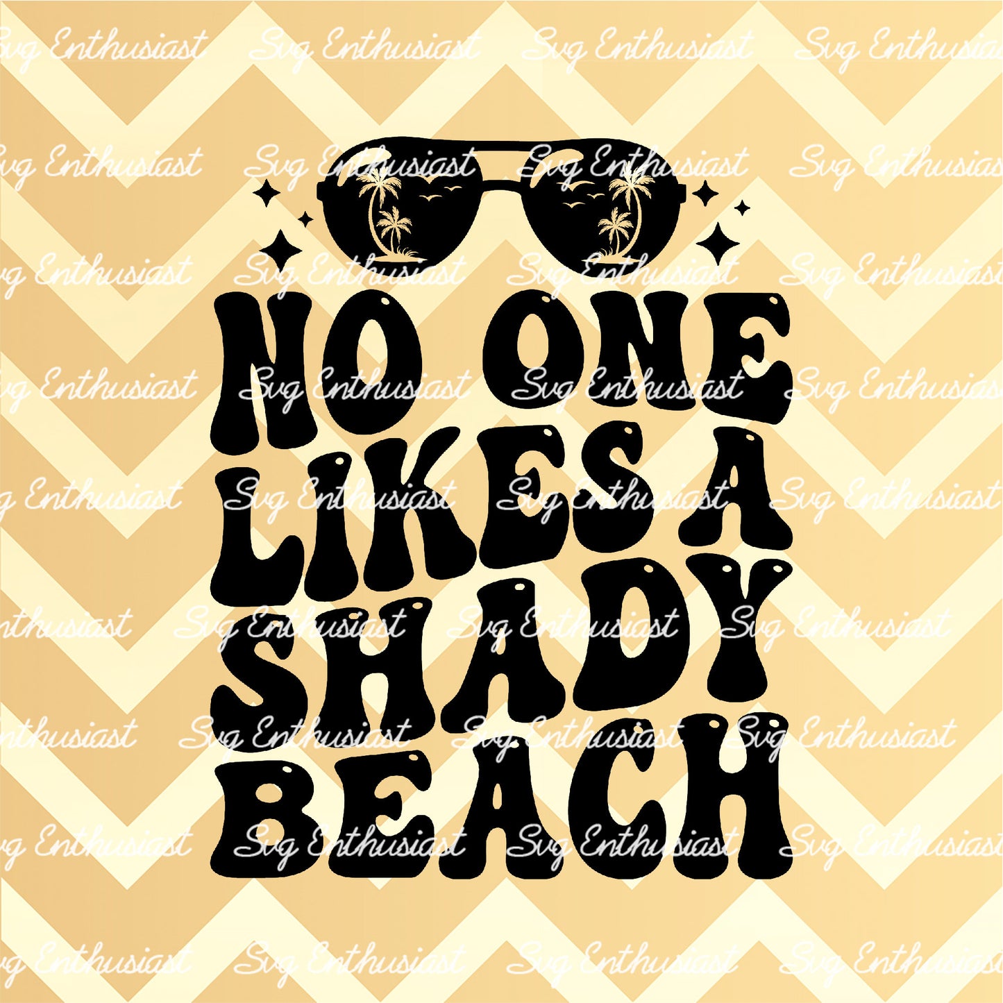 No one likes a shady beach SVG PNG DXF