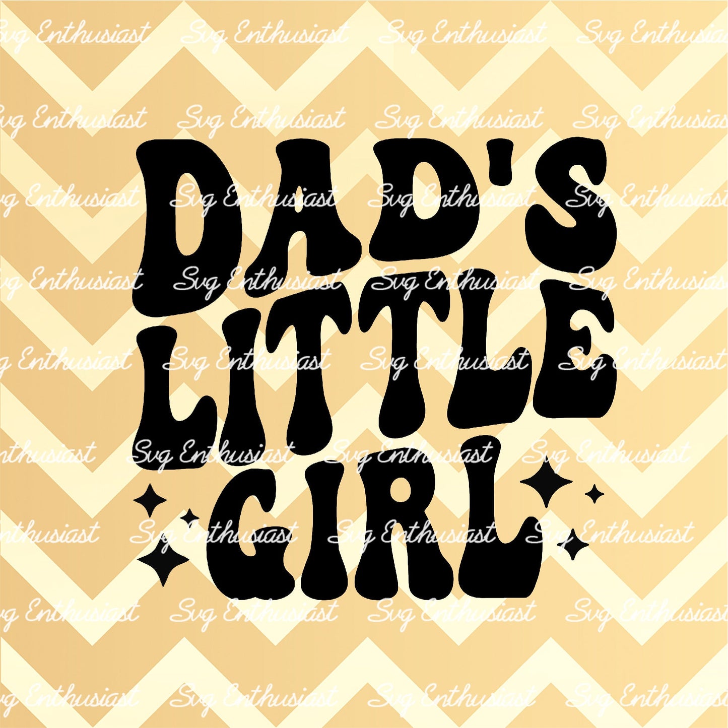 Dad's little girl SVG PNG DXF