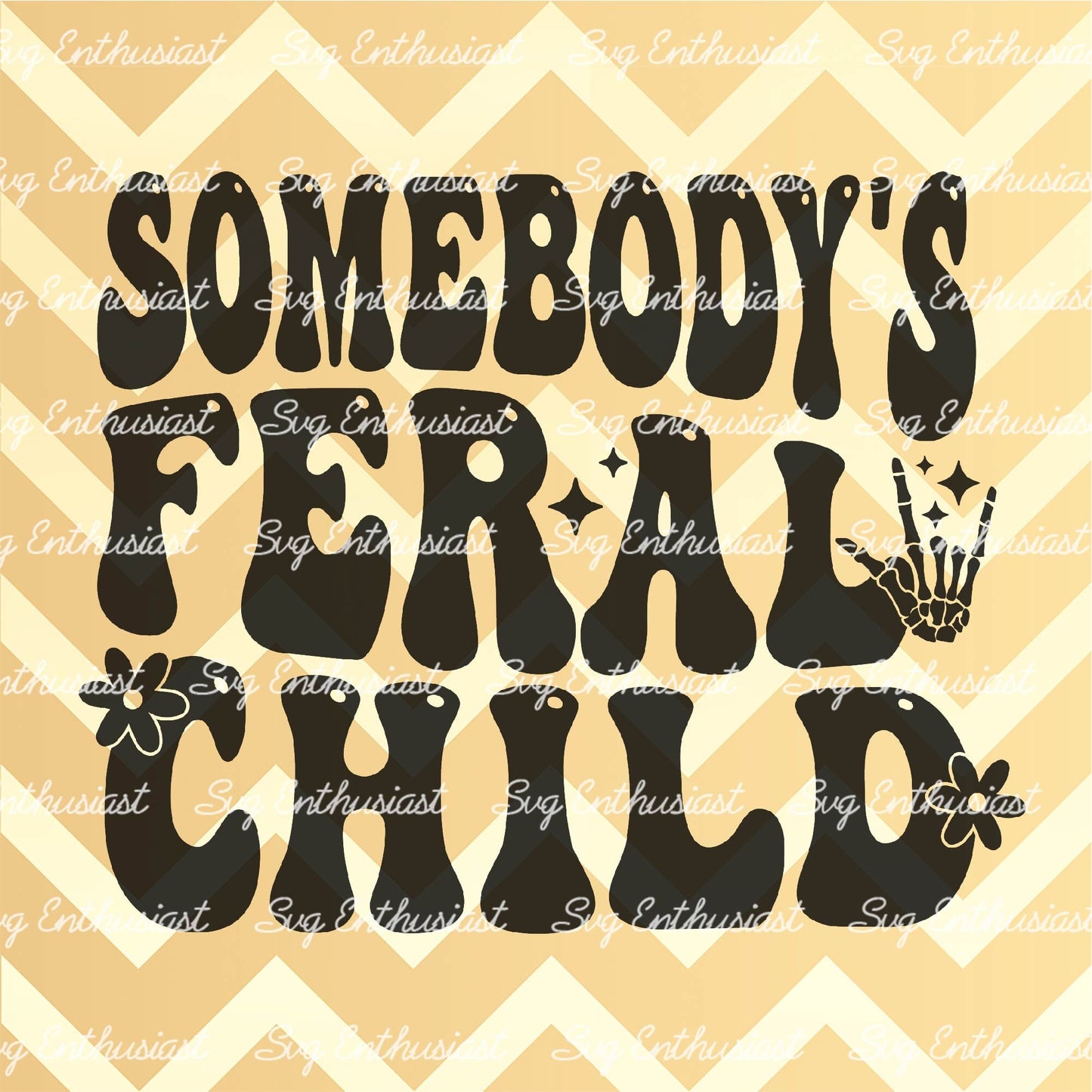 Somebody's feral child SVG PNG DXF