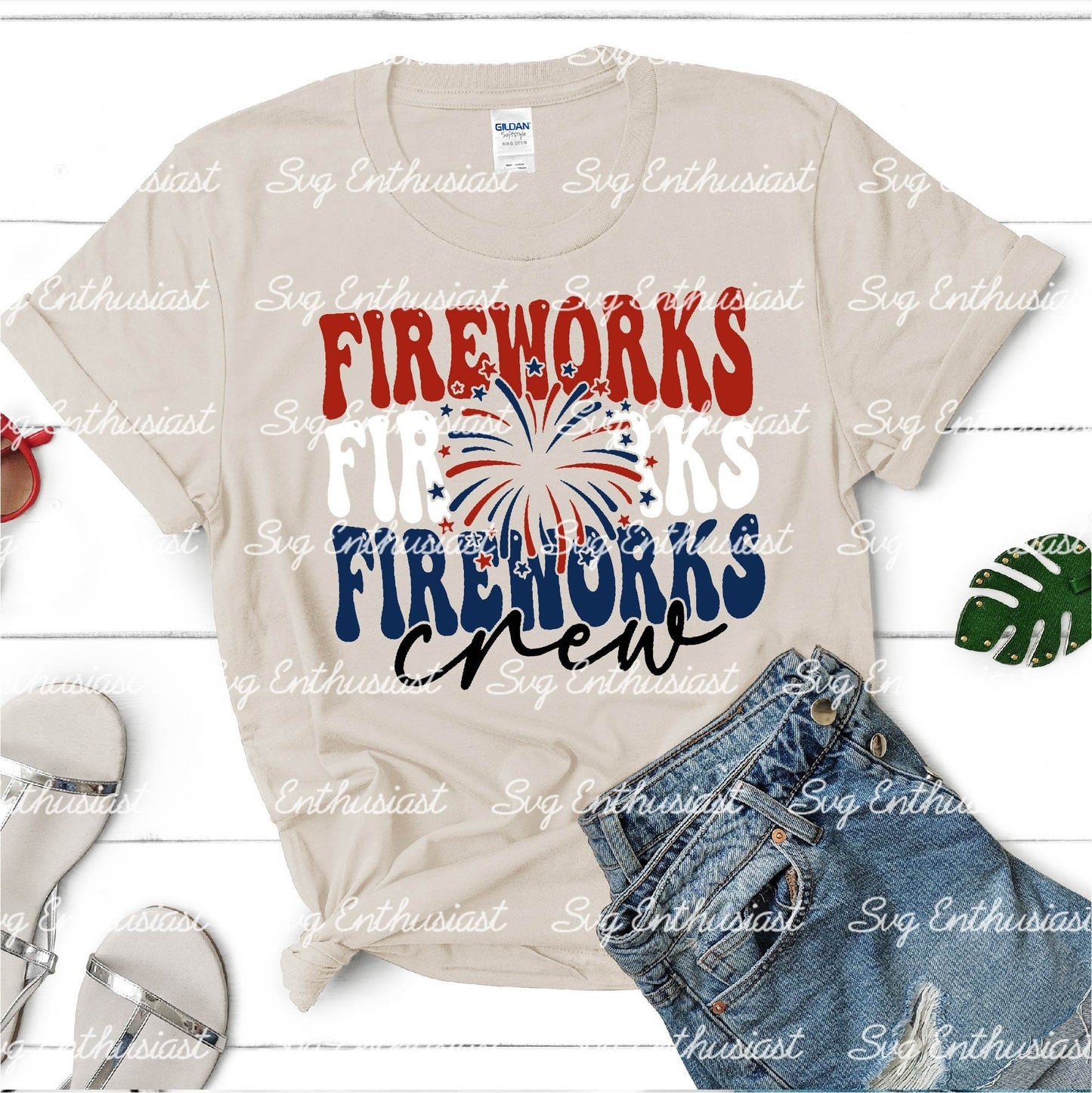 Fireworks crew SVG PNG DXF