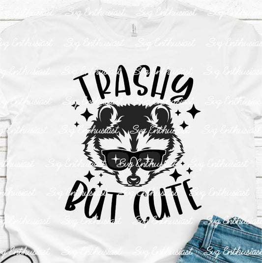 Trashy but cute SVG PNG DXF