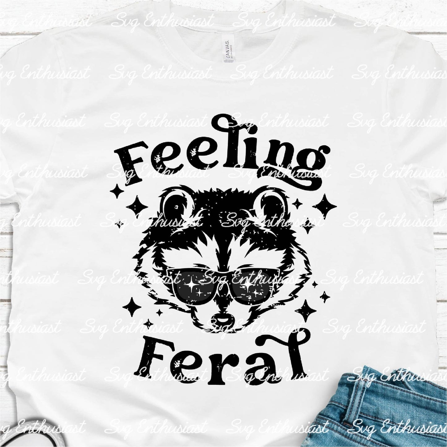 Feeling feral SVG PNG DXF