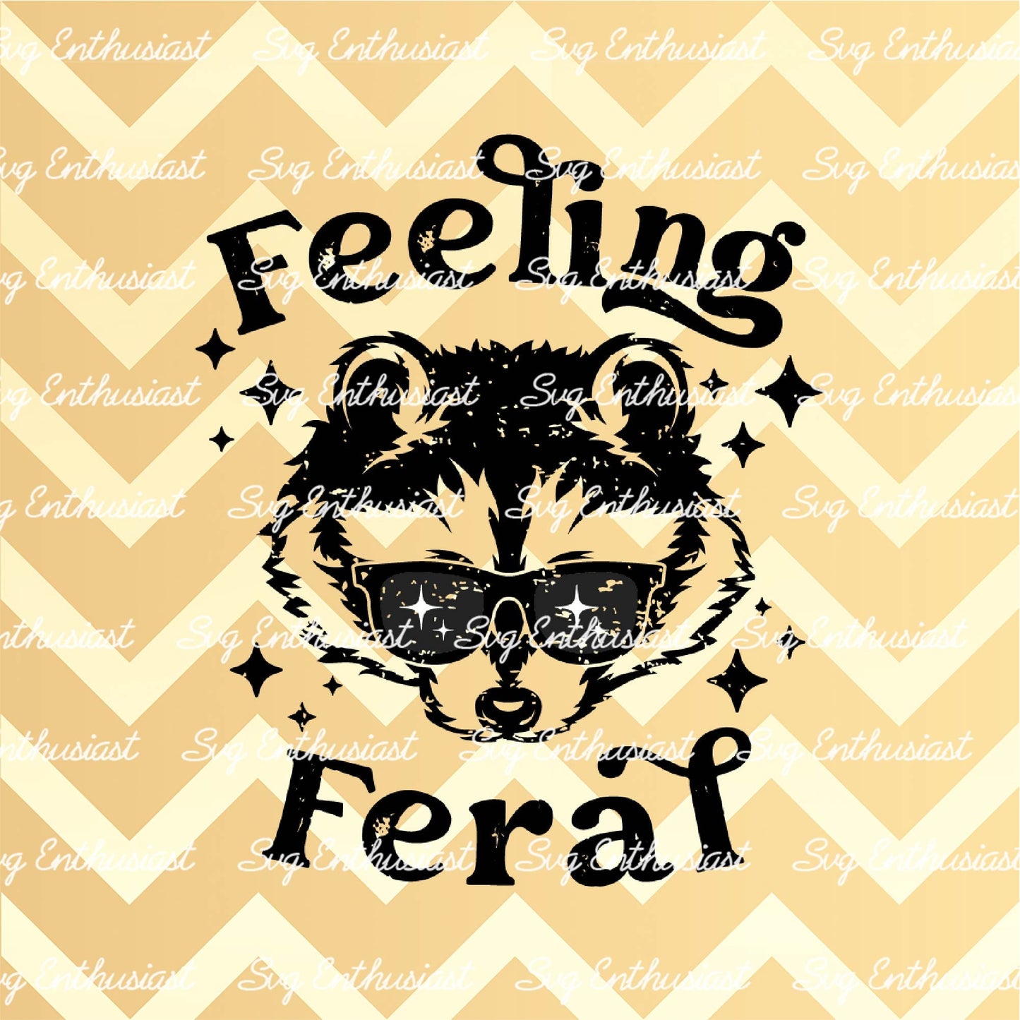 Feeling feral SVG PNG DXF