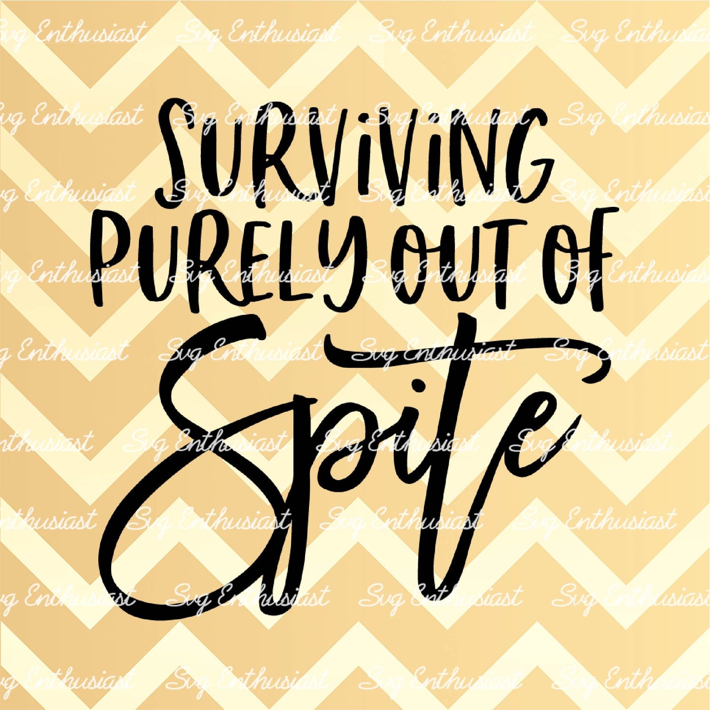 Surviving purely out of spite SVG PNG DXF