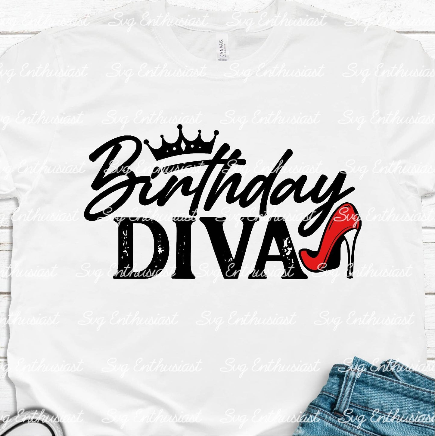 Birthday Diva SVG PNG DXF