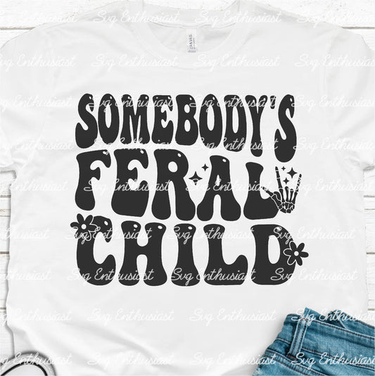 Somebody's feral child SVG PNG DXF