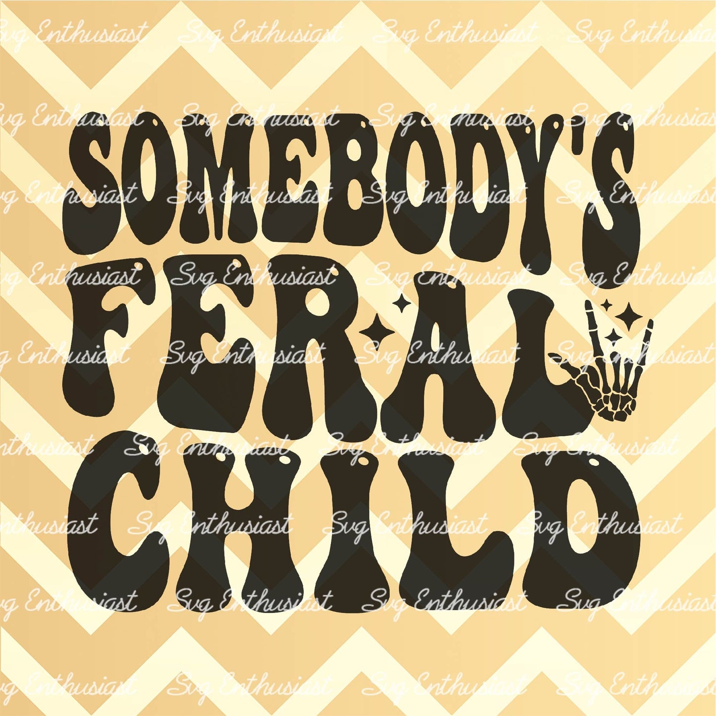 Somebody's feral child SVG PNG DXF